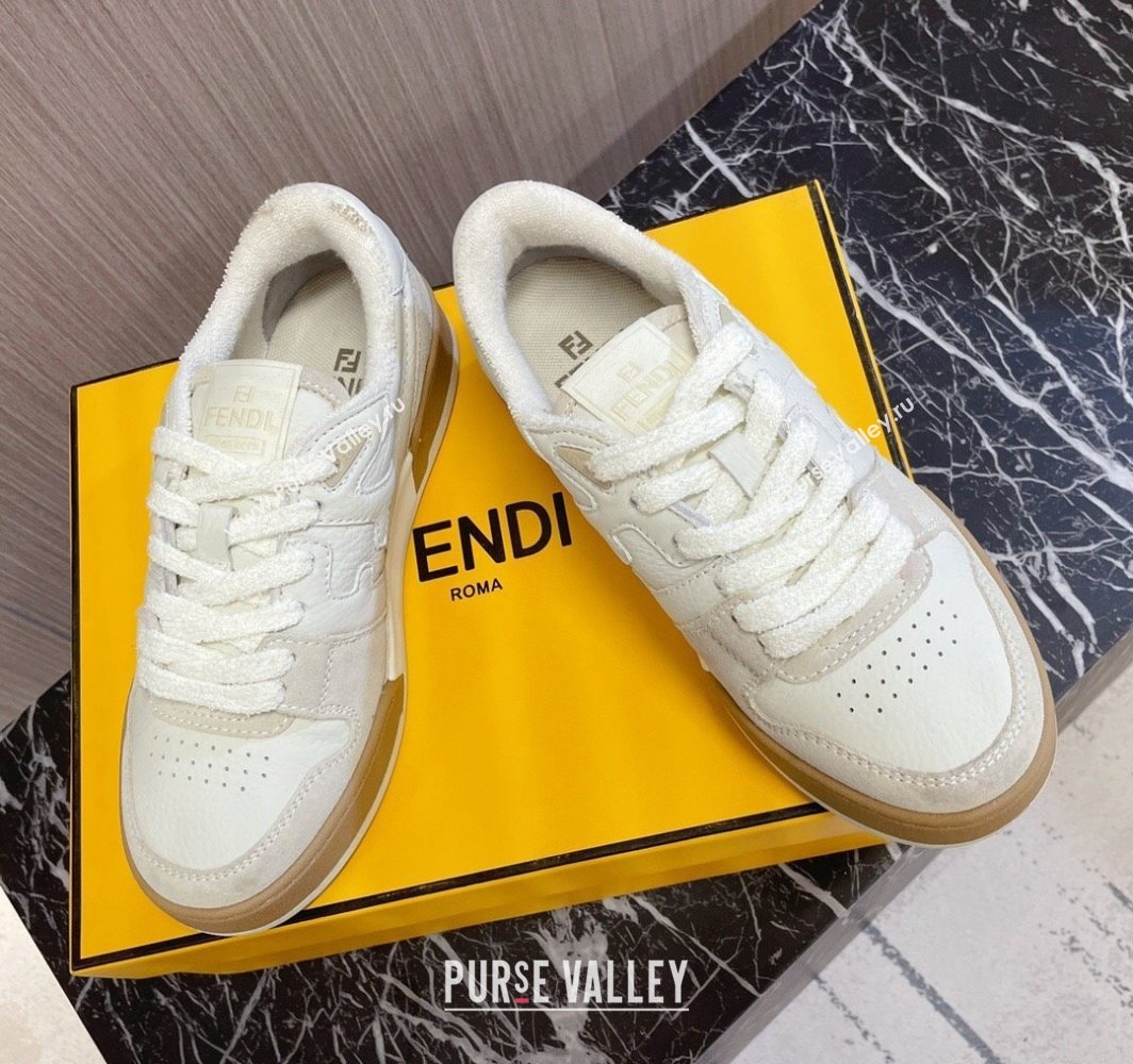 Fendi Match Leather low tops Women/Men Sneakers 03 2024 (modeng-240319f03)