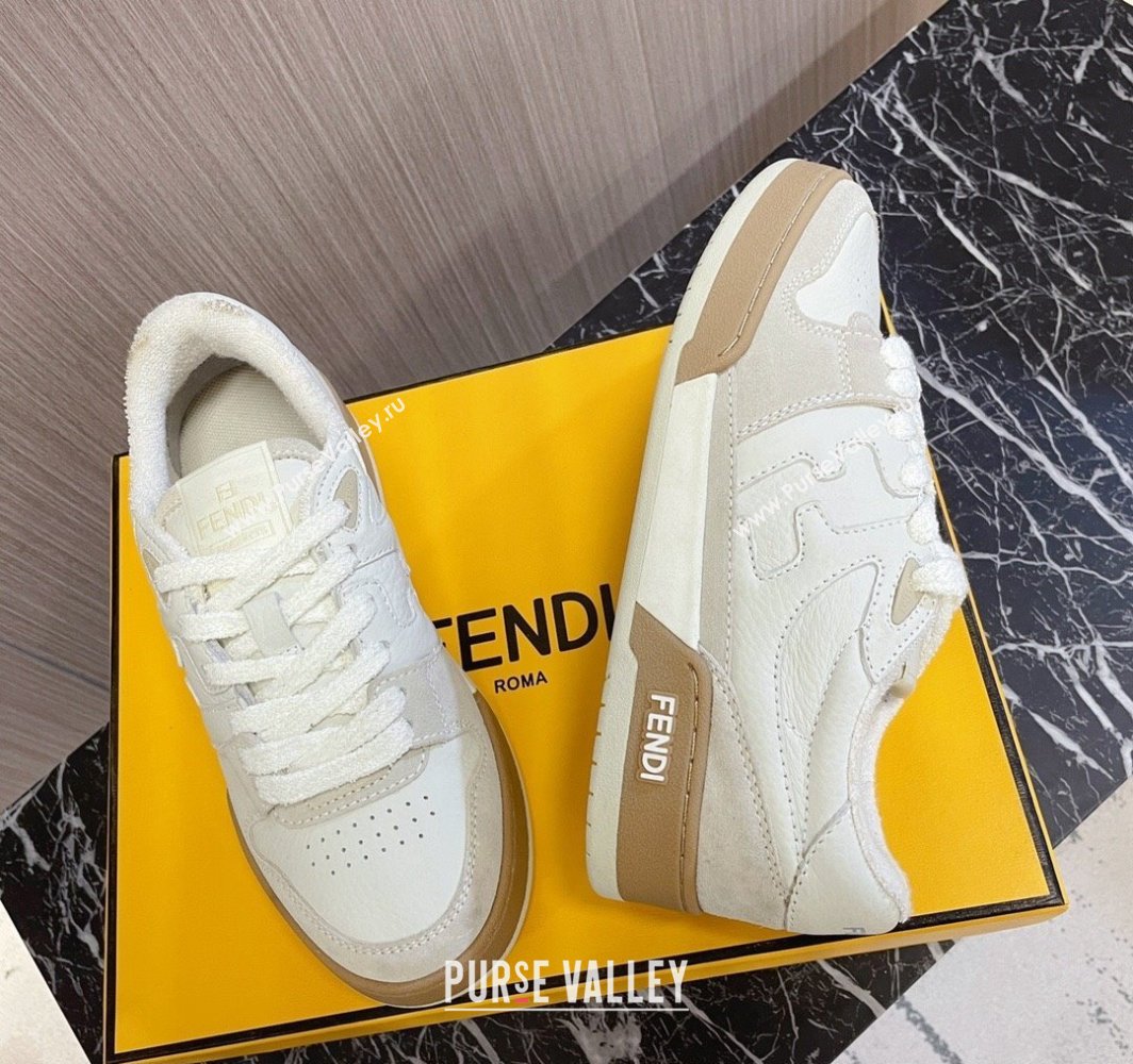 Fendi Match Leather low tops Women/Men Sneakers 03 2024 (modeng-240319f03)