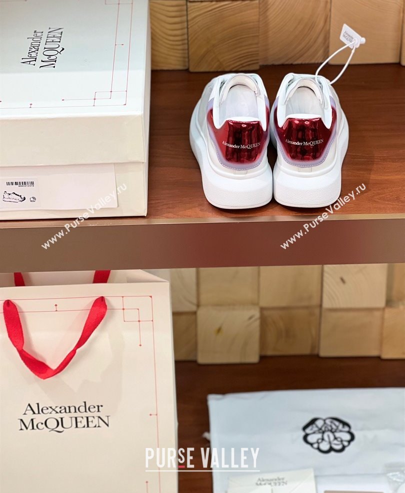 Alexander McQueen Oversized Women/Men Sneakers in Calf Leather 06 2024 (kaola-24030806)