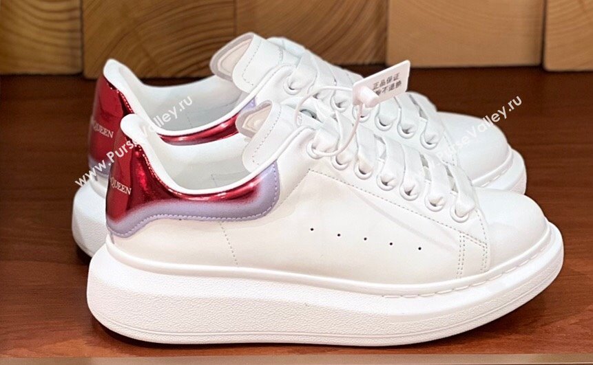 Alexander McQueen Oversized Women/Men Sneakers in Calf Leather 06 2024 (kaola-24030806)