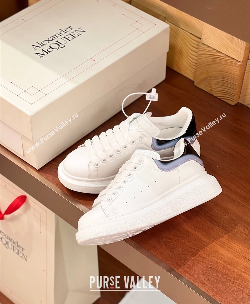 Alexander McQueen Oversized Women/Men Sneakers in Calf Leather 08 2024 (kaola-24030808)