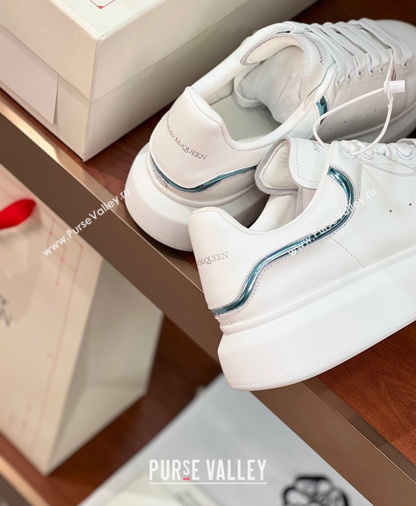 Alexander McQueen Oversized Women/Men Sneakers in Calf Leather 09 2024 (kaola-24030809)