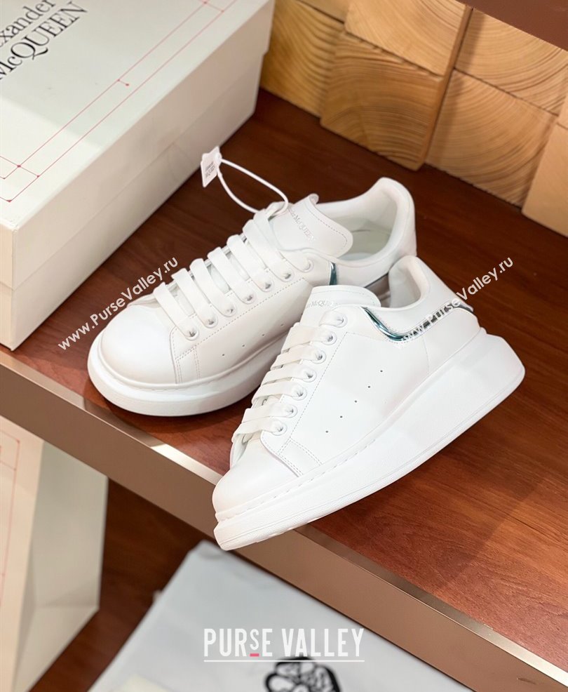 Alexander McQueen Oversized Women/Men Sneakers in Calf Leather 09 2024 (kaola-24030809)