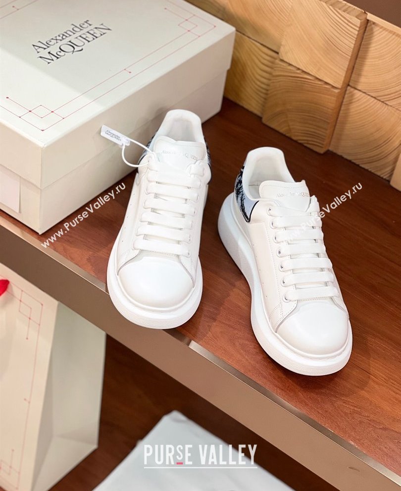 Alexander McQueen Oversized Women/Men Sneakers in Calf Leather 11 2024 (kaola-24030811)