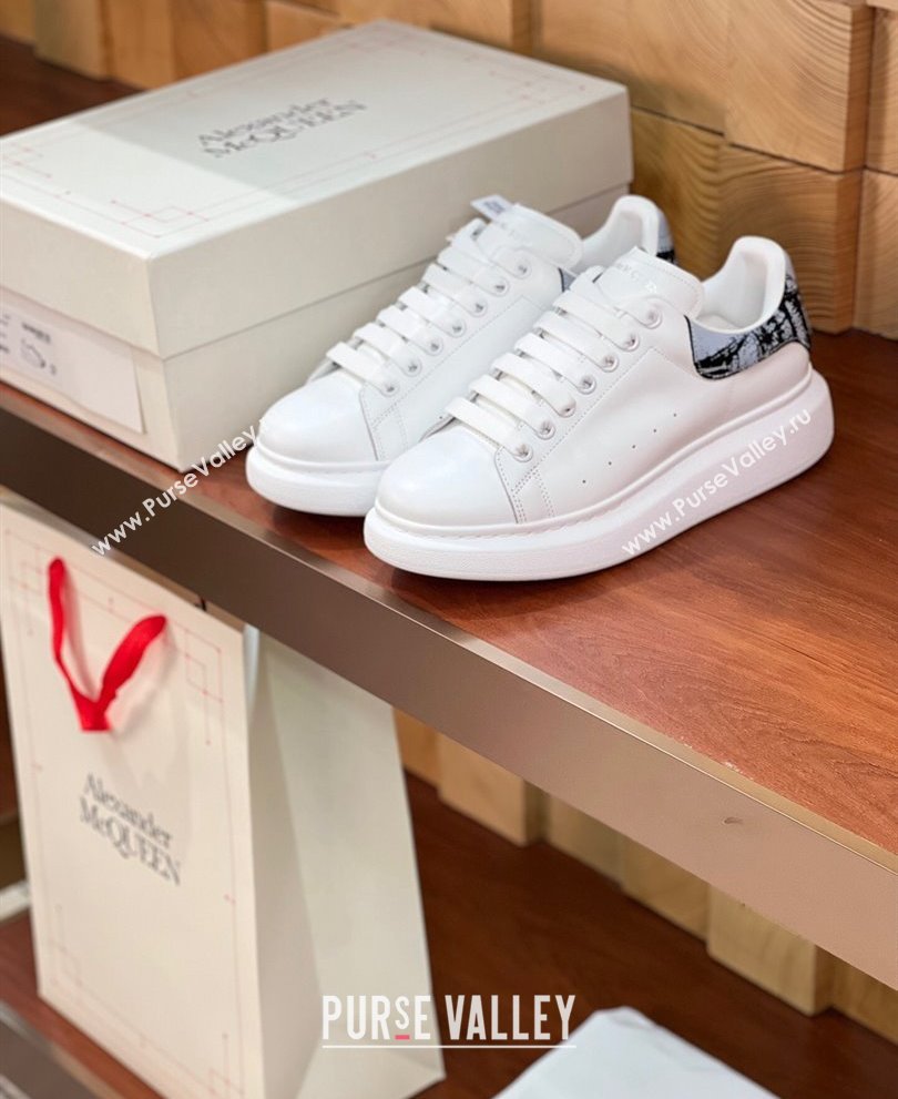 Alexander McQueen Oversized Women/Men Sneakers in Calf Leather 11 2024 (kaola-24030811)