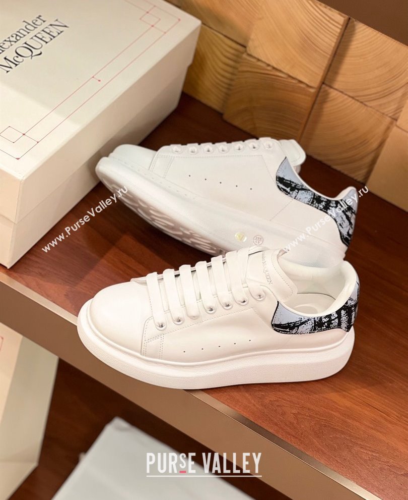 Alexander McQueen Oversized Women/Men Sneakers in Calf Leather 11 2024 (kaola-24030811)