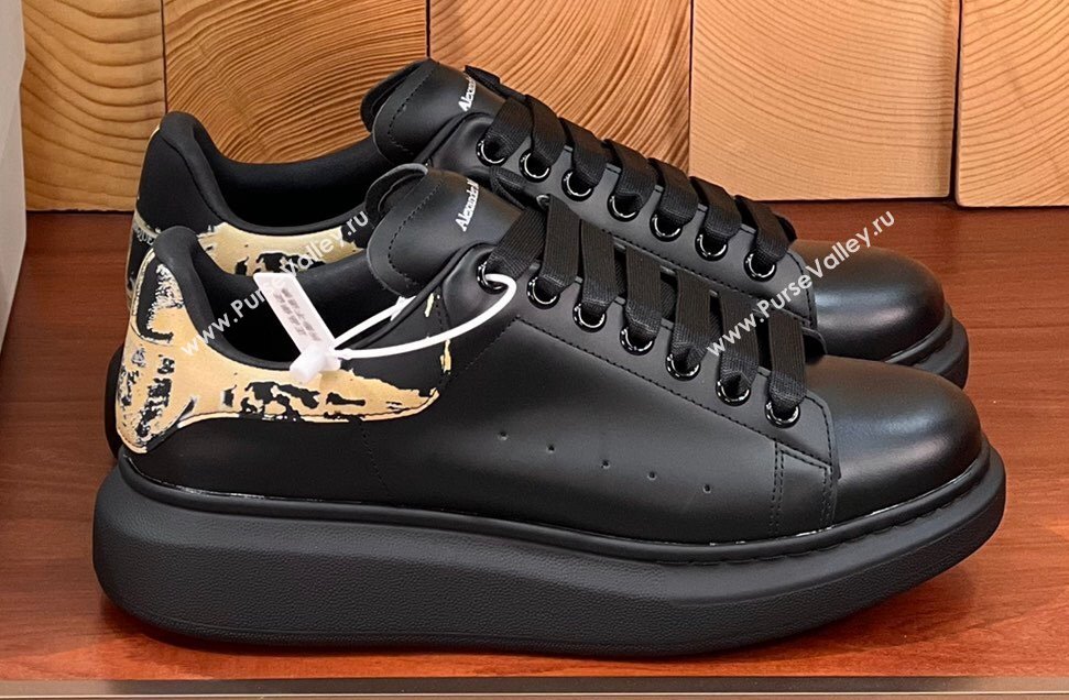 Alexander McQueen Oversized Women/Men Sneakers in Calf Leather 12 2024 (kaola-24030812)