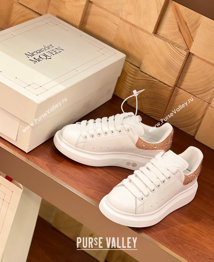 Alexander McQueen Oversized Women/Men Sneakers in Calf Leather 13 2024 (kaola-24030813)