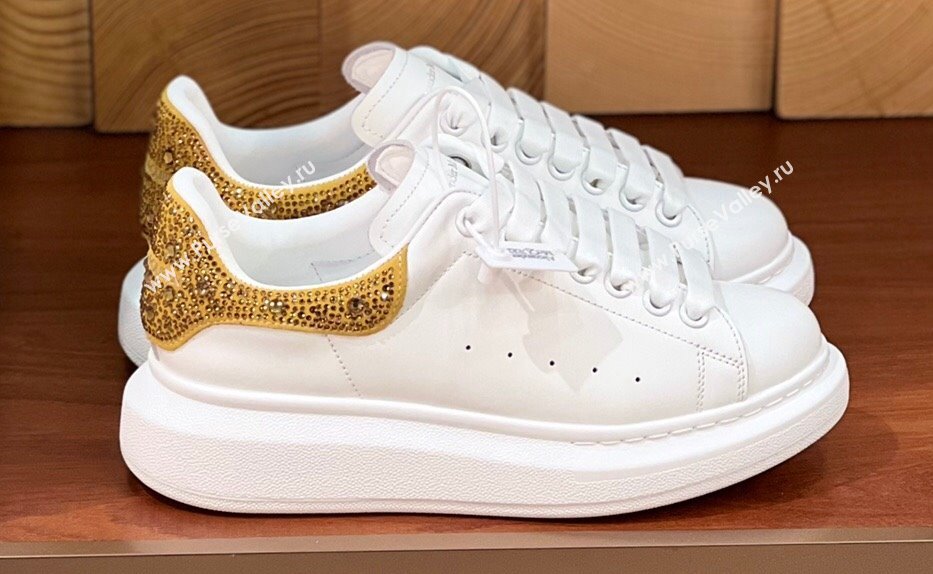 Alexander McQueen Oversized Women/Men Sneakers in Calf Leather 14 2024 (kaola-24030814)