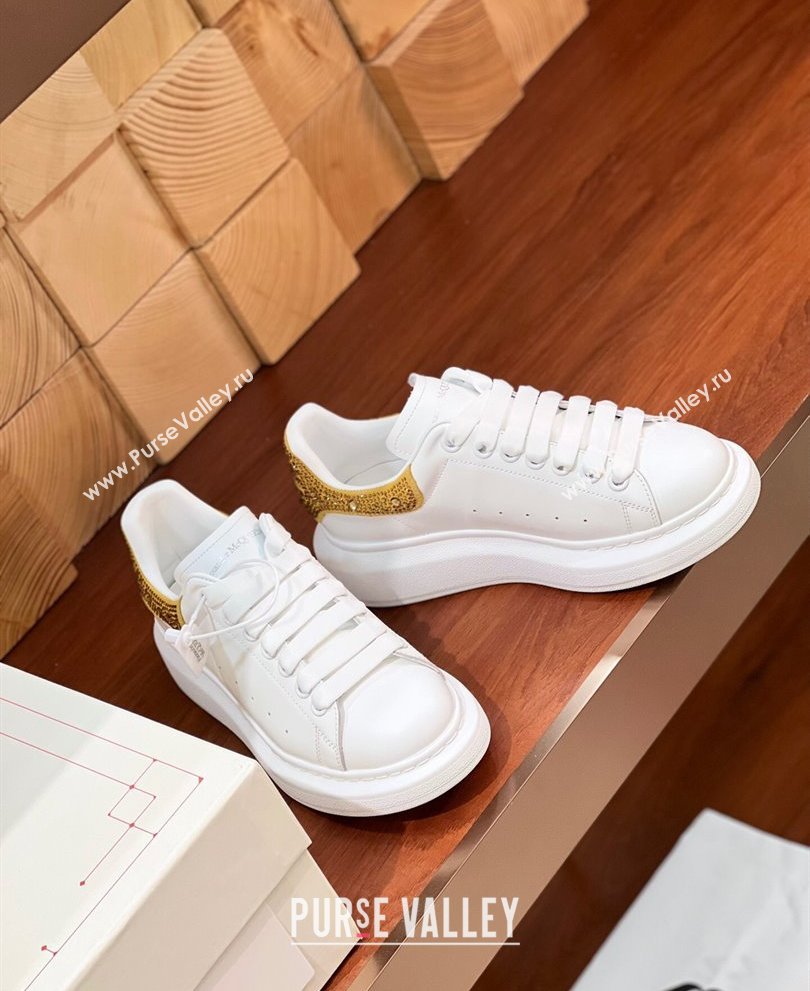 Alexander McQueen Oversized Women/Men Sneakers in Calf Leather 14 2024 (kaola-24030814)