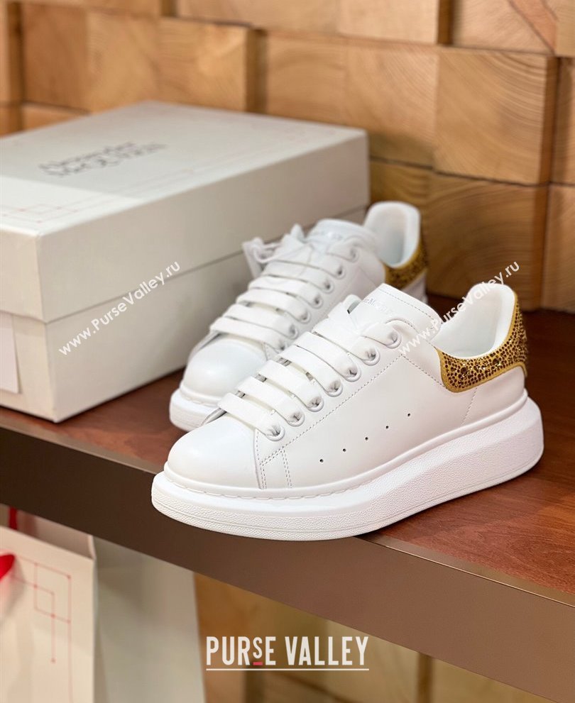 Alexander McQueen Oversized Women/Men Sneakers in Calf Leather 14 2024 (kaola-24030814)