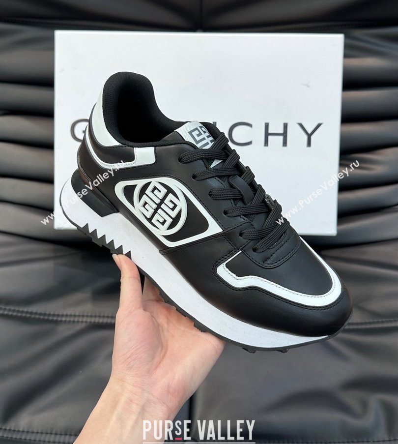 Givenchy Calfskin GIV 1 G4 Mens Sneakers Black 2024 (shouhe-24030905)