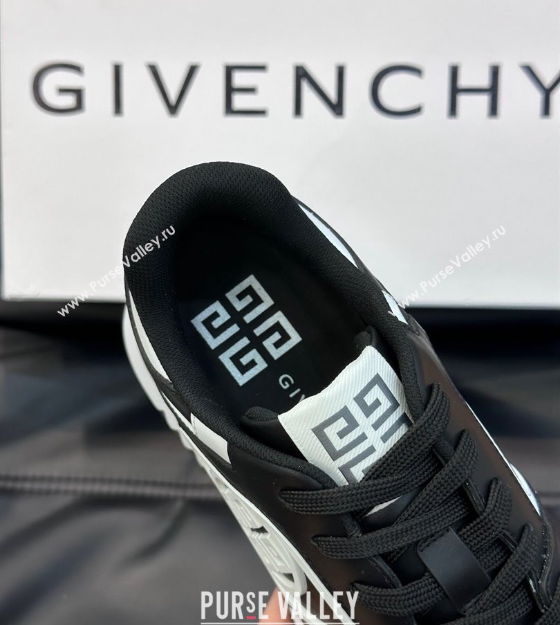 Givenchy Calfskin GIV 1 G4 Mens Sneakers Black 2024 (shouhe-24030905)