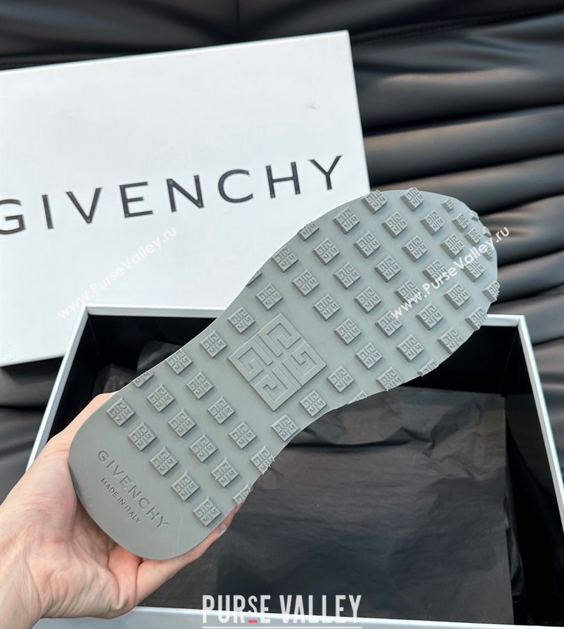 Givenchy Calfskin GIV 1 G4 Mens Sneakers White/Gray 2024 (shouhe-24030907)