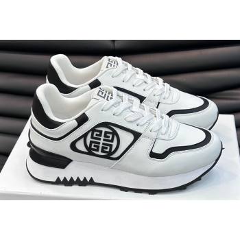 Givenchy Calfskin GIV 1 G4 Mens Sneakers White/Black 2024 (shouhe-24030906)