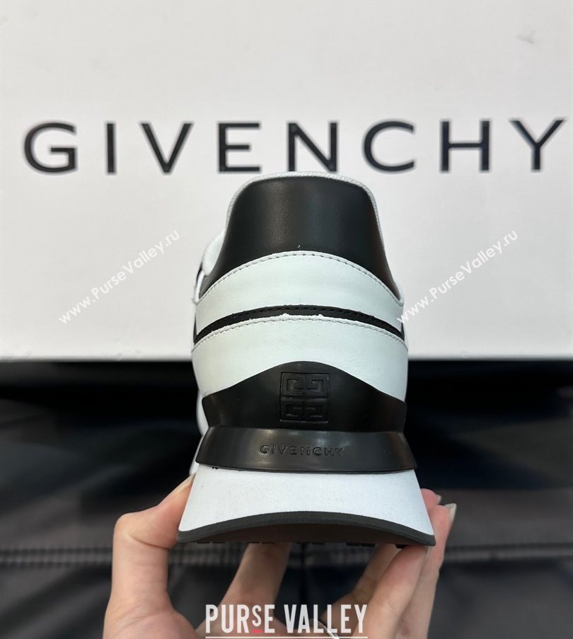 Givenchy Calfskin GIV 1 G4 Mens Sneakers White/Black 2024 (shouhe-24030906)