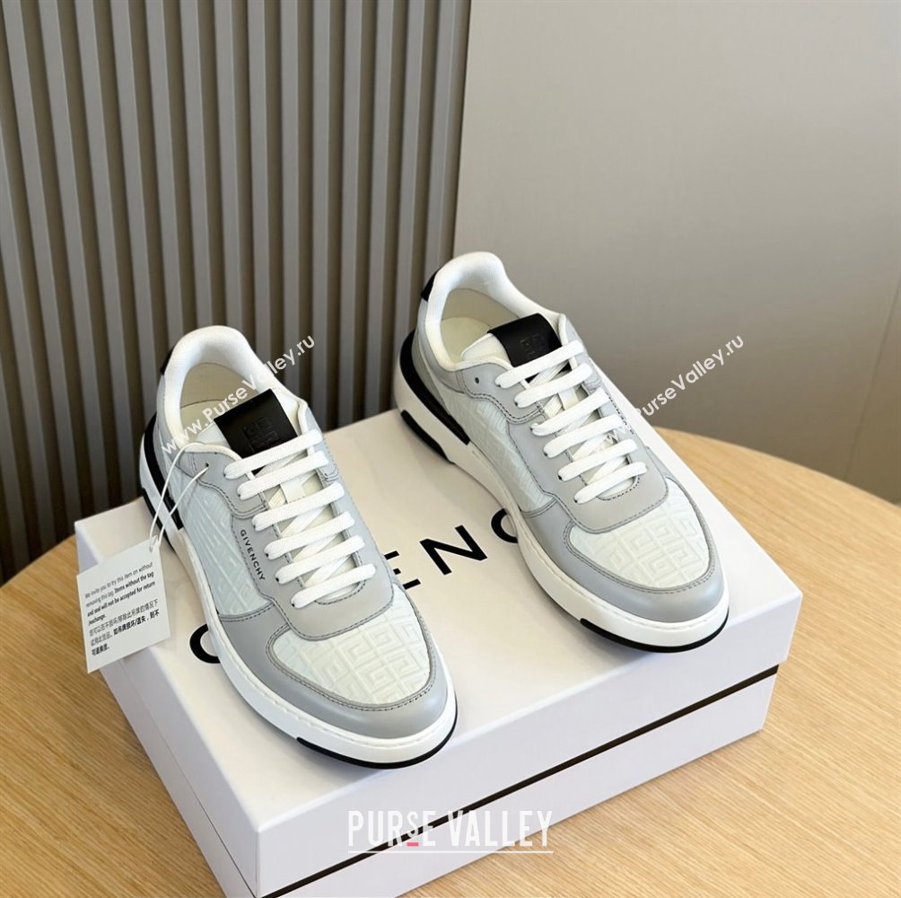 Givenchy Calfskin Wing G4 Mens Sneakers White/Gray 2024 (shouhe-24030904)