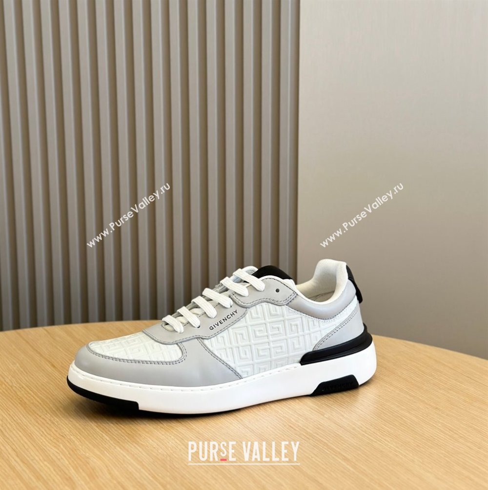 Givenchy Calfskin Wing G4 Mens Sneakers White/Gray 2024 (shouhe-24030904)