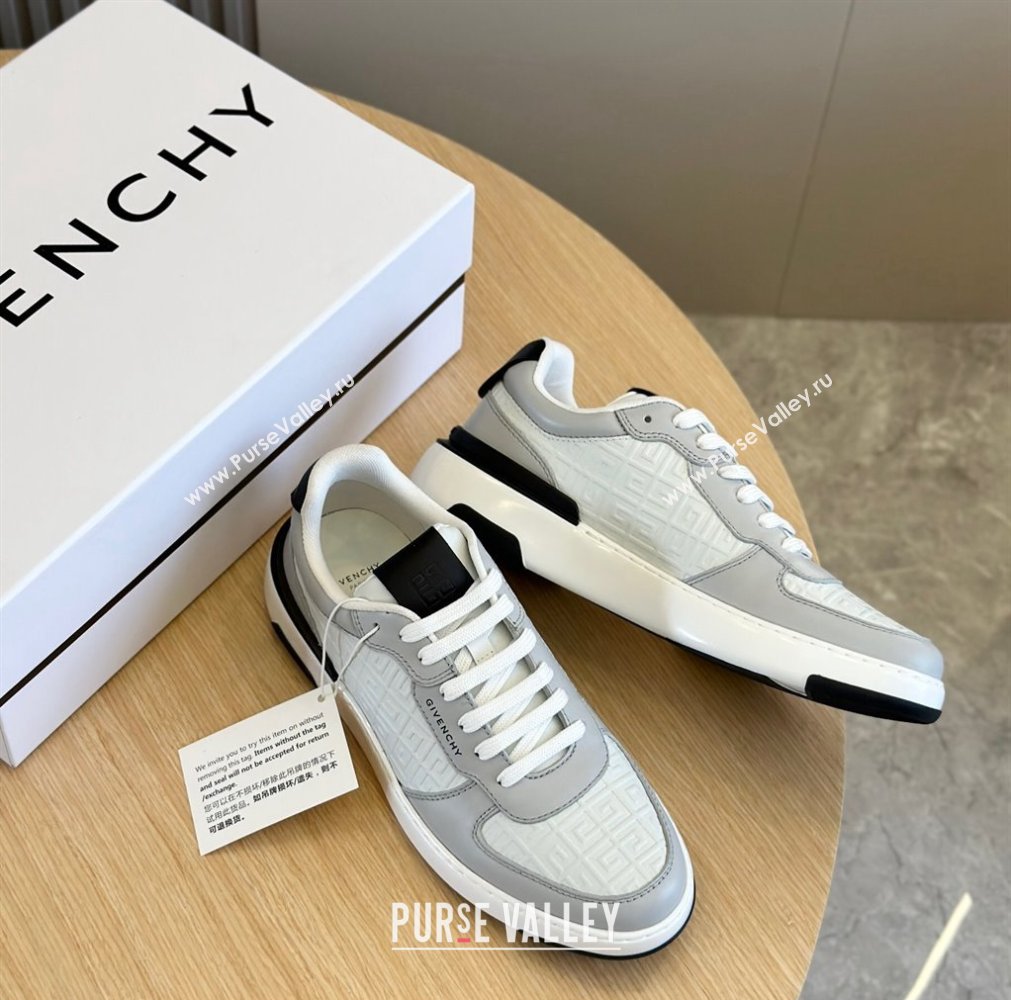 Givenchy Calfskin Wing G4 Mens Sneakers White/Gray 2024 (shouhe-24030904)