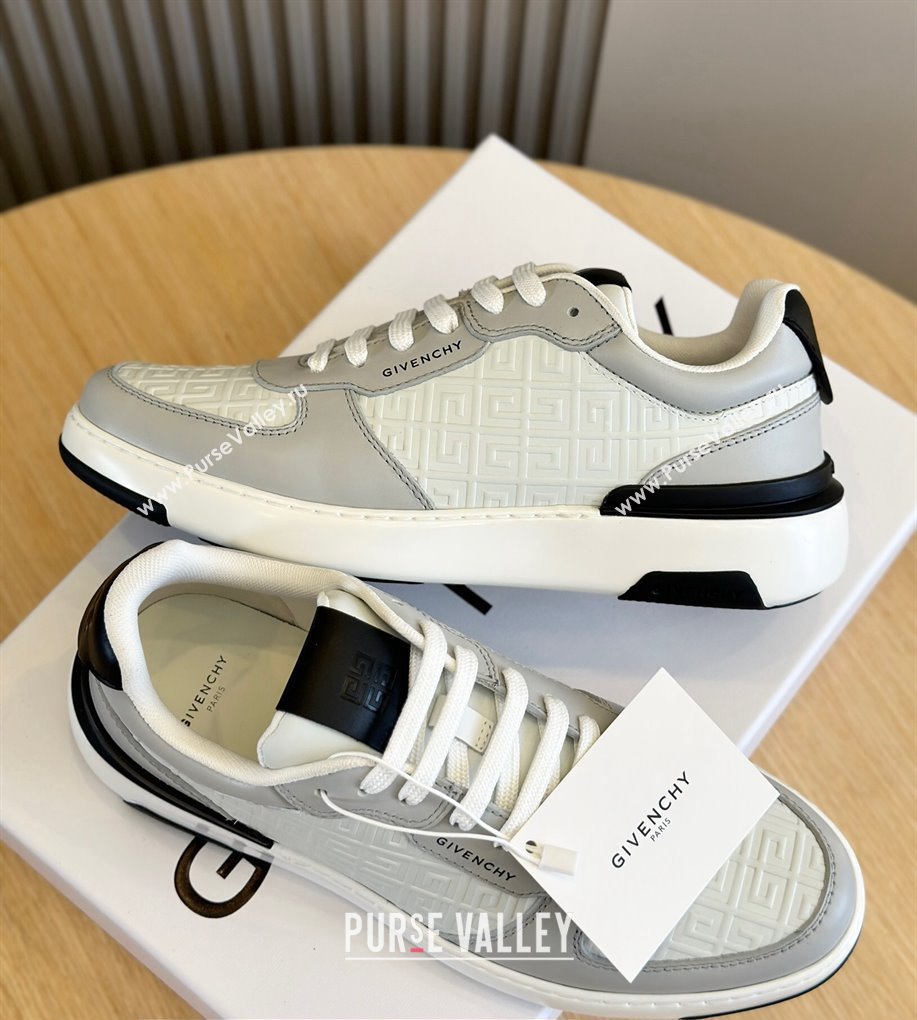 Givenchy Calfskin Wing G4 Mens Sneakers White/Gray 2024 (shouhe-24030904)