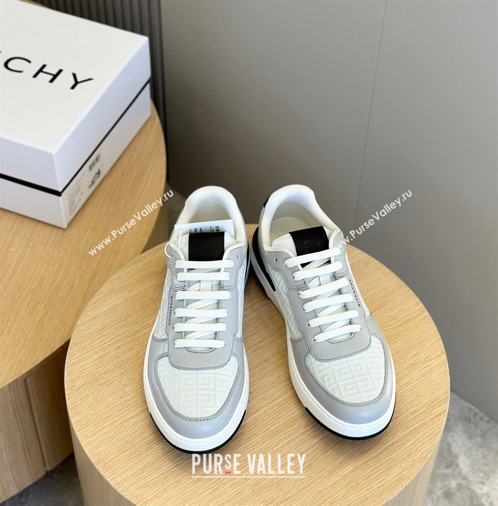 Givenchy Calfskin Wing G4 Mens Sneakers White/Gray 2024 (shouhe-24030904)