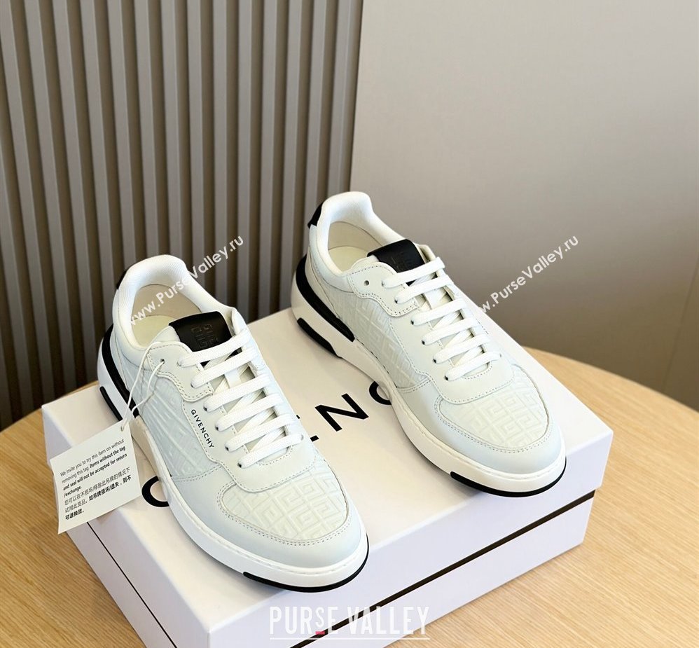 Givenchy Calfskin Wing G4 Mens Sneakers White 2024 (shouhe-24030902)