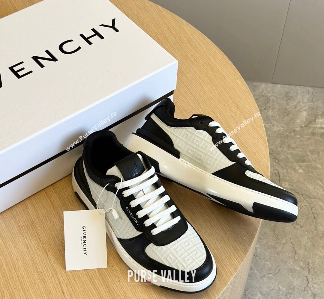 Givenchy Calfskin Wing G4 Mens Sneakers White/Black 2024 (shouhe-24030903)