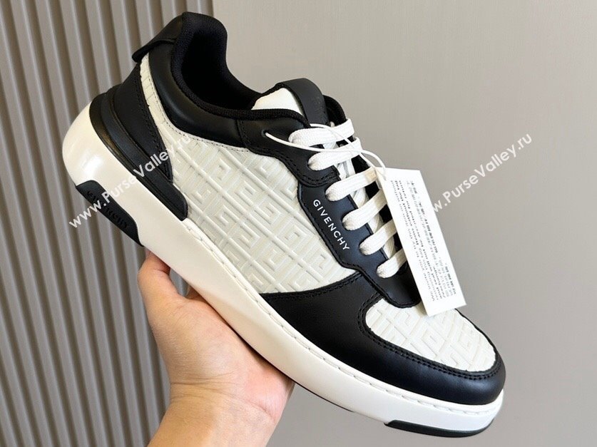 Givenchy Calfskin Wing G4 Mens Sneakers White/Black 2024 (shouhe-24030903)