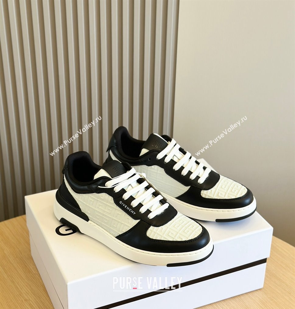 Givenchy Calfskin Wing G4 Mens Sneakers White/Black 2024 (shouhe-24030903)