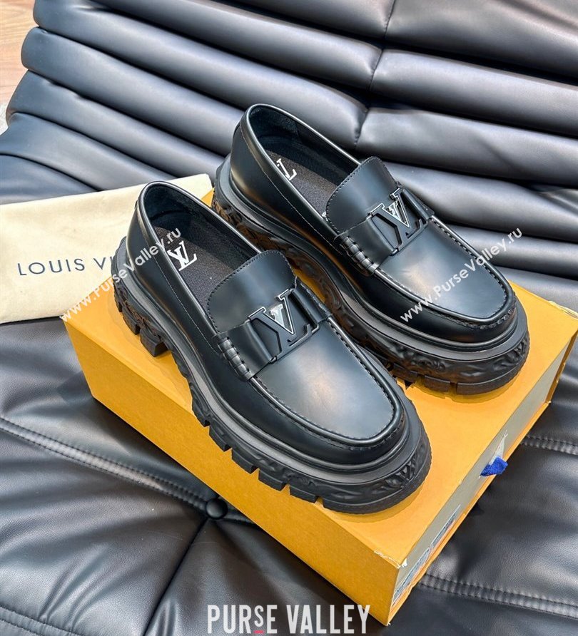 Louis Vuitton Mens LV Baroque Derby Calf leather Black 1ACDFN 2024 (shouhe-24030916)