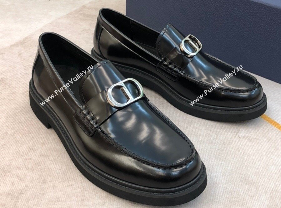 Dior Explorer Mens Loafers in Black Smooth Calfskin 2024 (shouhe-24030957)