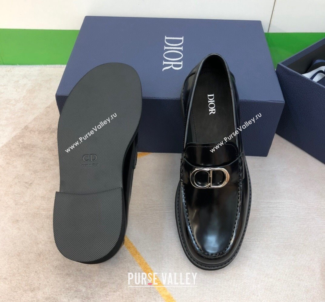 Dior Explorer Mens Loafers in Black Smooth Calfskin 2024 (shouhe-24030957)