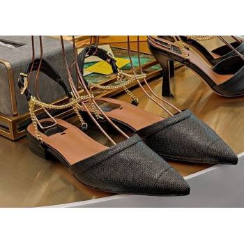 Fendi Colibrì Lite slingbacks Mesh Black with chain straps 2024 (modeng-24032006)