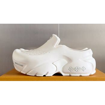 Louis Vuitton EVA rubber Mens LV Shark Clog Top Quality White 2024 (guoran-24031209)