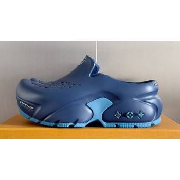 Louis Vuitton EVA rubber Mens LV Shark Clog Top Quality Blue 2024 (guoran-24031210)