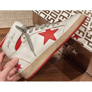 Golden Goose Deluxe Brand GGDB Sky-Star Women/Men Sneakers Beige/Red 2024 (SS-24031120)