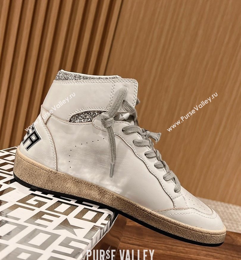 Golden Goose Deluxe Brand GGDB Sky-Star Women/Men Sneakers Beige/Silver 2024 (SS-24031122)