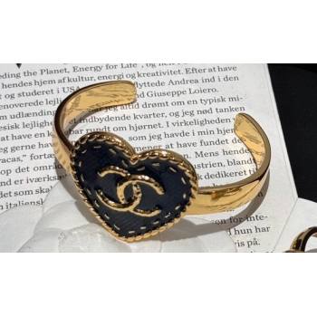 Chanel Gold Blue Metal Cuff Bracelet ABC721 2024 (YF-240318c31)