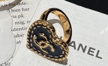 Chanel Gold Blue Metal Ring ABC745 2024 (YF-240318c32)