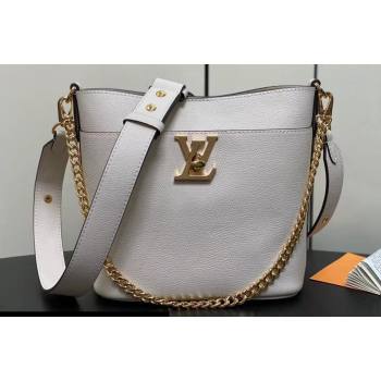 Louis Vuitton Grained calf leather Lock and Walk Bag M24638 Quartz 2024 (kiki-24031904)