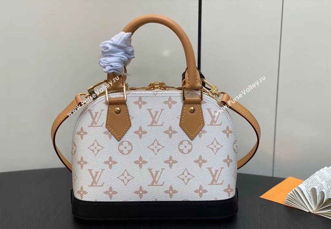 Louis Vuitton Monogram Canvas Alma BB Bag M46922 White 2024 (kiki-24031905)