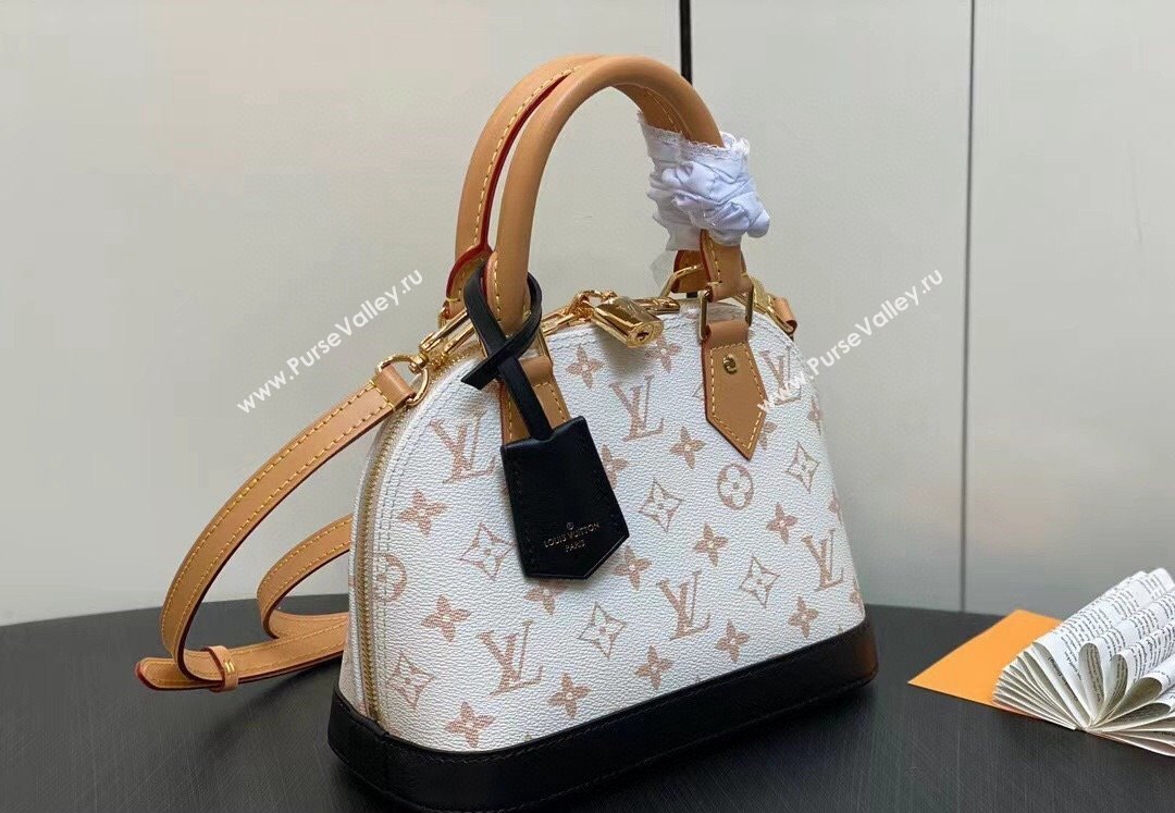 Louis Vuitton Monogram Canvas Alma BB Bag M46922 White 2024 (kiki-24031905)