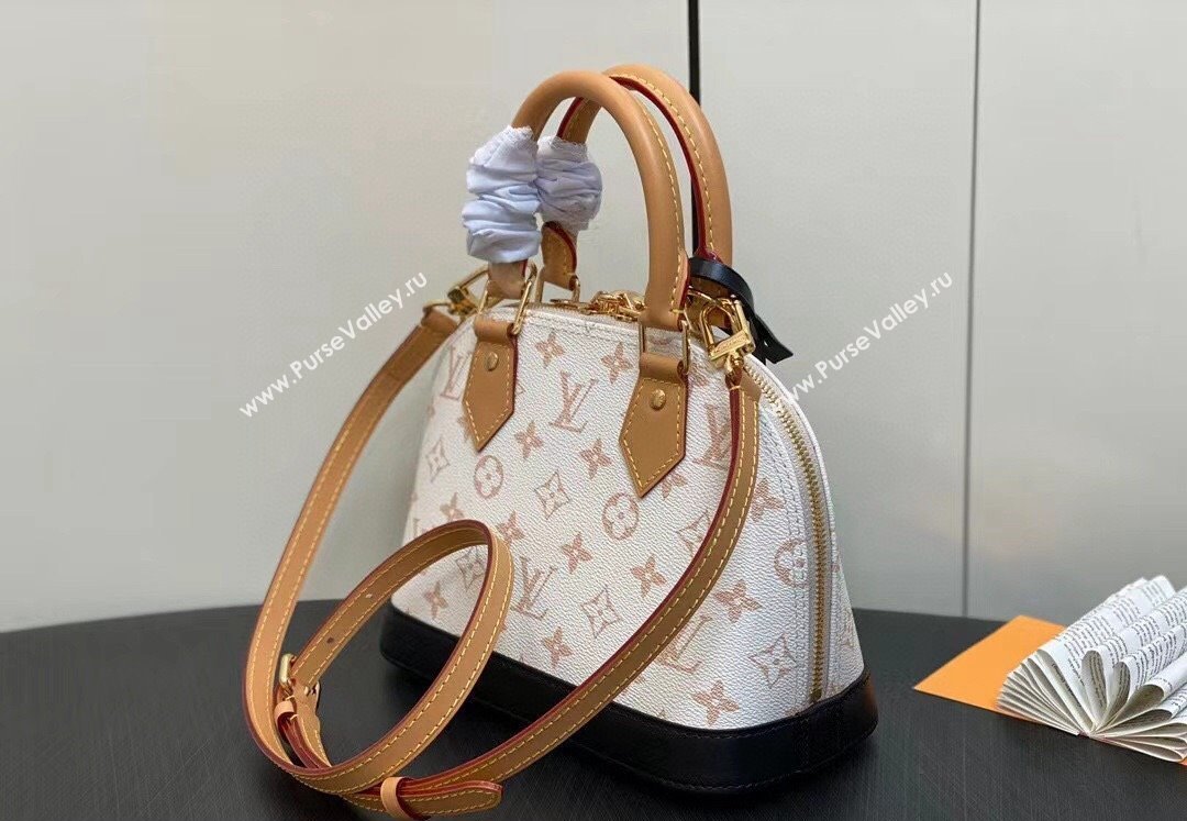 Louis Vuitton Monogram Canvas Alma BB Bag M46922 White 2024 (kiki-24031905)