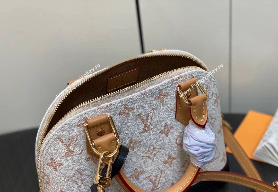 Louis Vuitton Monogram Canvas Alma BB Bag M46922 White 2024 (kiki-24031905)