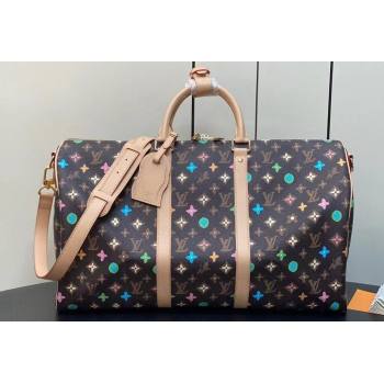 Louis Vuitton Monogram Craggy Keepall Bandoulière 50 Bag M24901 Brown 2024 (kiki-24031906)