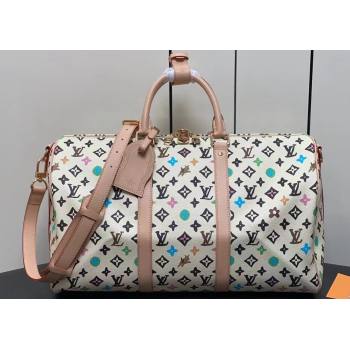 Louis Vuitton Monogram Craggy Keepall Bandoulière 50 Bag M24901 Creamy 2024 (kiki-24031907)