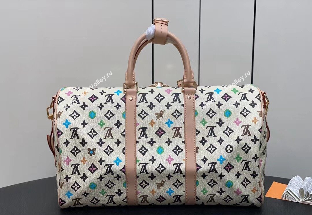 Louis Vuitton Monogram Craggy Keepall Bandoulière 50 Bag M24901 Creamy 2024 (kiki-24031907)