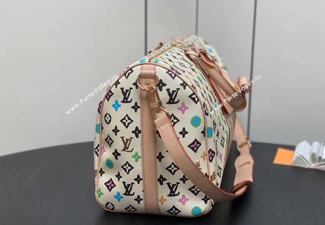 Louis Vuitton Monogram Craggy Keepall Bandoulière 50 Bag M24901 Creamy 2024 (kiki-24031907)