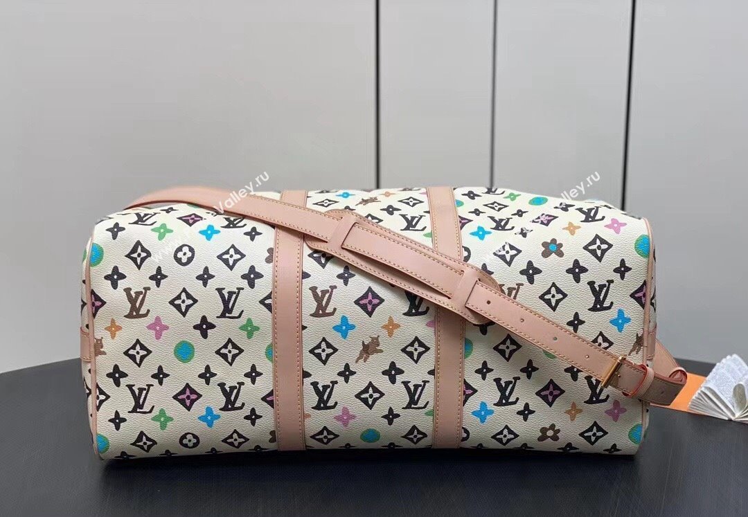 Louis Vuitton Monogram Craggy Keepall Bandoulière 50 Bag M24901 Creamy 2024 (kiki-24031907)