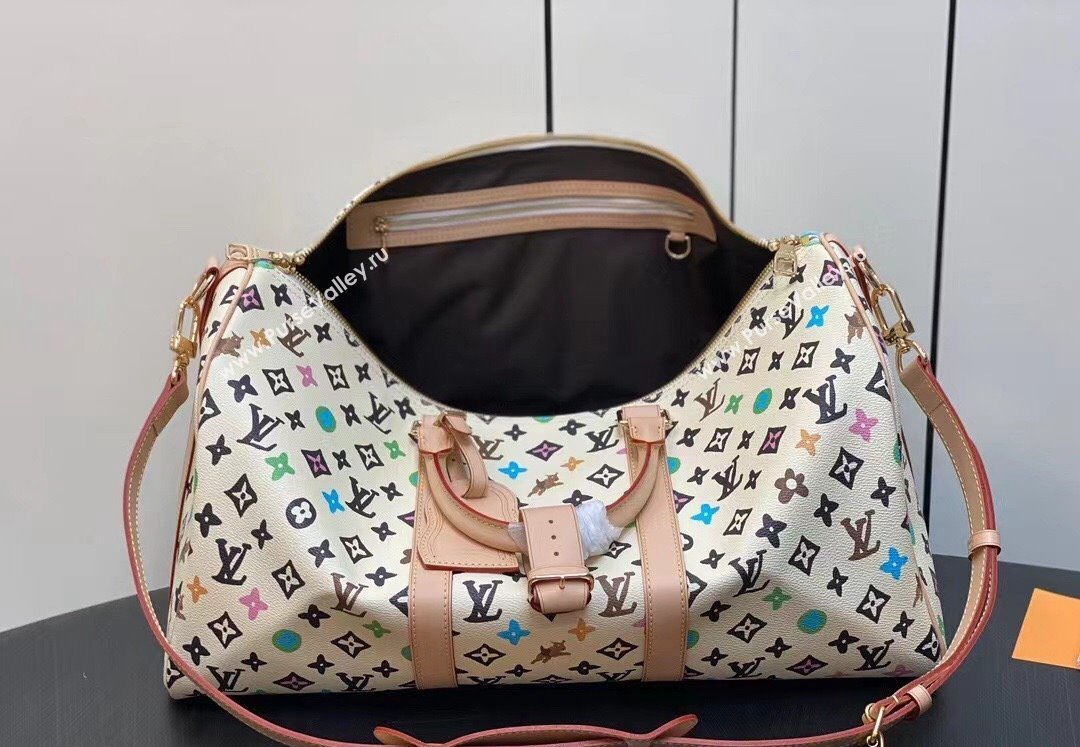 Louis Vuitton Monogram Craggy Keepall Bandoulière 50 Bag M24901 Creamy 2024 (kiki-24031907)